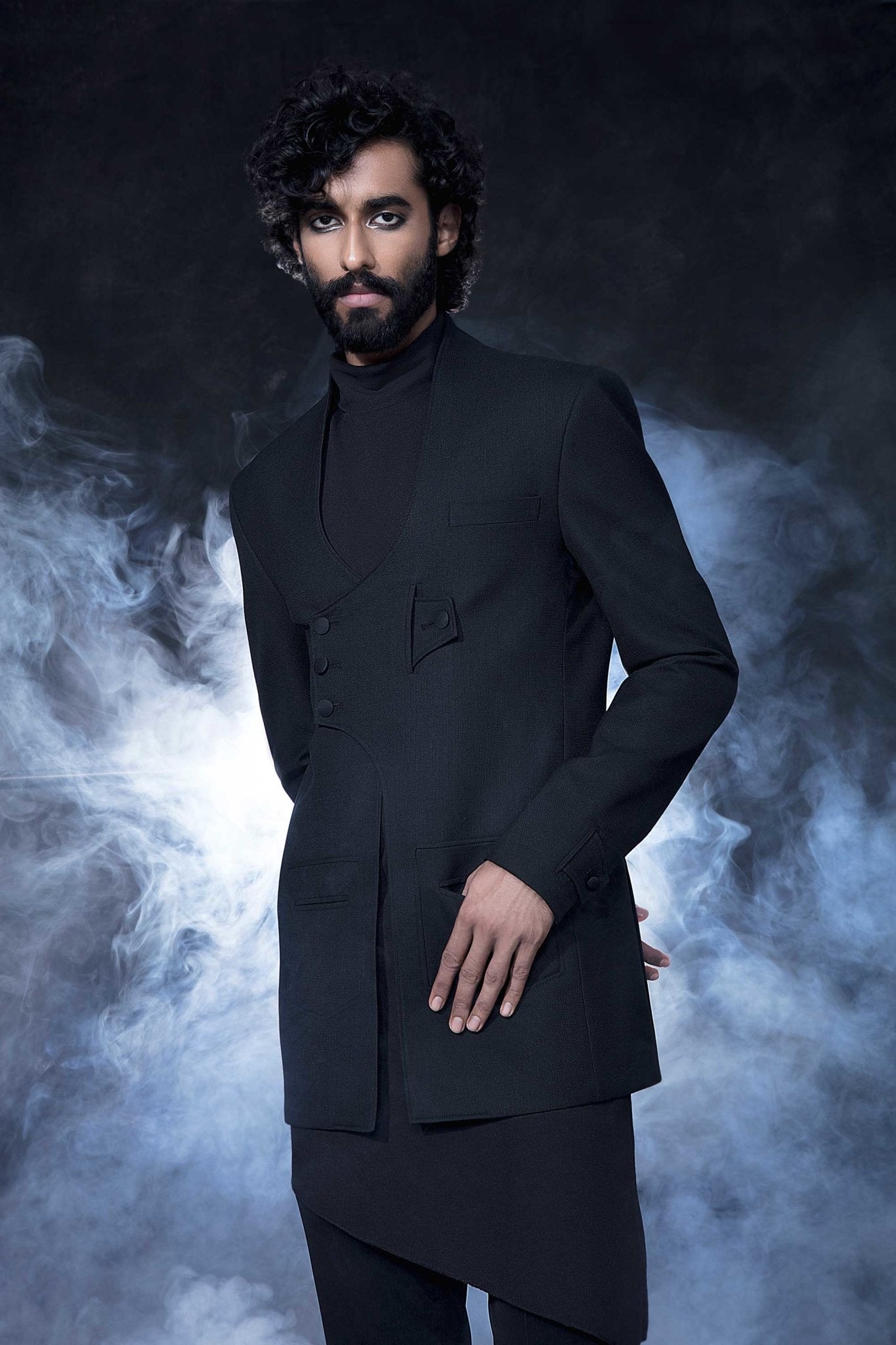 BLACK INSIDE OUT JACKET - Arjun Kilachand