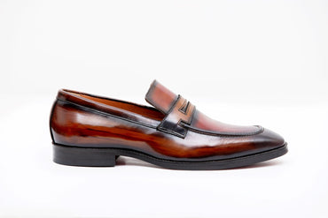 BROWN BRUSHOFF PENNY LOAFER - Kilachand Retail Private Limited