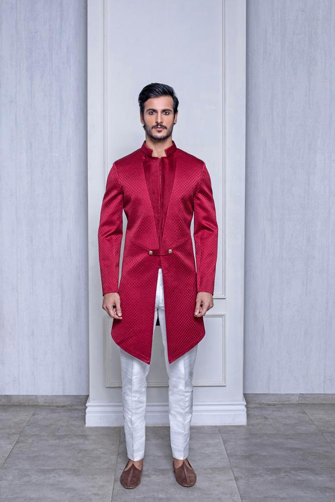 CHERRY QUILTED FUSION JACKET - Arjun Kilachand