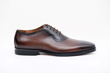 DARK TAN DERBY SHOES - Kilachand Retail Private Limited