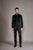 FOREST GREEN VELVET BANDGALA JACKET - Arjun Kilachand