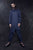 INDIGO BLUE SLASH PLACKET KURTA - Arjun Kilachand